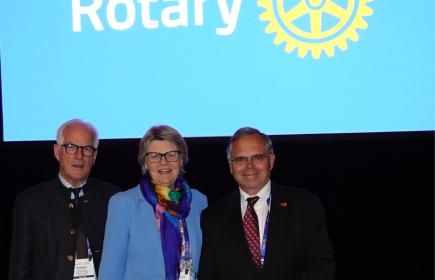 Da sinistra: PDG Anders Holte, PDG Claudine Wyssa e PDG Rocco Olgiati